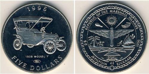 5 Dollar Marshall Islands Copper/Nickel 