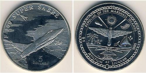 5 Dollar Marshall Islands Copper/Nickel 