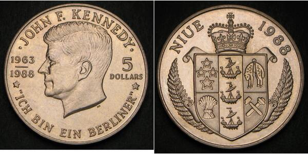 5 Dollar Niue Copper/Nickel 