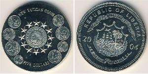5 Dollar Liberia Cuivre/Nickel 