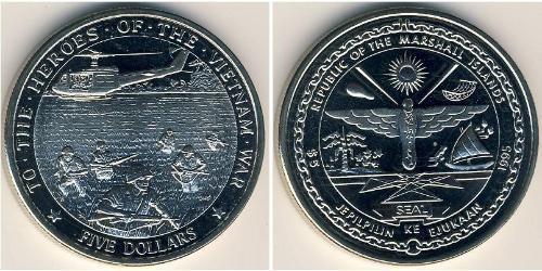 5 Dollar Îles Marshall Cuivre/Nickel 