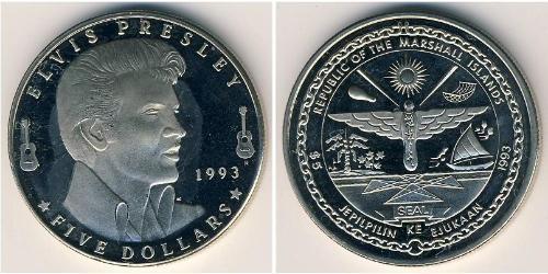 5 Dollar Îles Marshall Cuivre/Nickel 