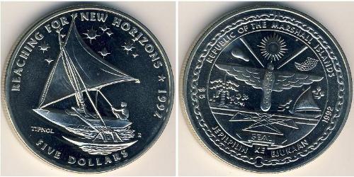 5 Dollar Îles Marshall Cuivre/Nickel 