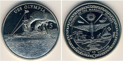 5 Dollar Îles Marshall Cuivre/Nickel 