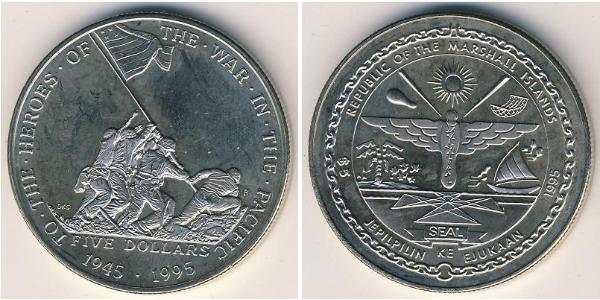 5 Dollar Îles Marshall Cuivre/Nickel 