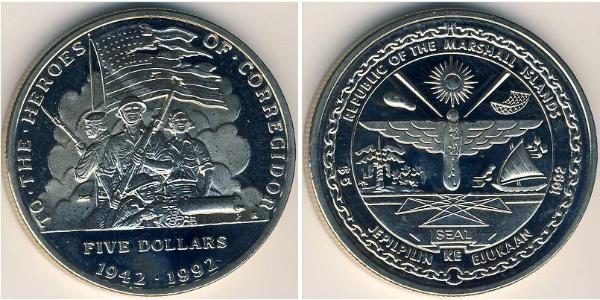 5 Dollar Îles Marshall Cuivre/Nickel 