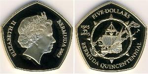 5 Dollar Bermuda Gold Elizabeth II (1926-2022)