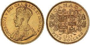 5 Dollar Canada Gold George V of the United Kingdom (1865-1936)