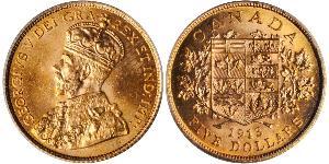 5 Dollar Canada Gold George V of the United Kingdom (1865-1936)