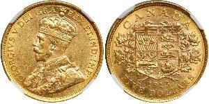 5 Dollar Canada Gold George V of the United Kingdom (1865-1936)