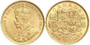 5 Dollar Canada Gold George V of the United Kingdom (1865-1936)