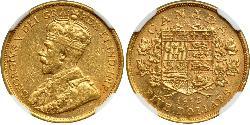 5 Dollar Kanada Gold George V (1865-1936)