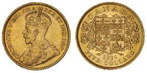 5 Dollar Kanada Gold George V (1865-1936)