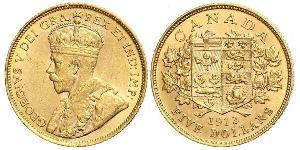 5 Dollar Kanada Gold George V (1865-1936)