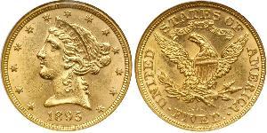 5 Dollar USA (1776 - ) Gold 