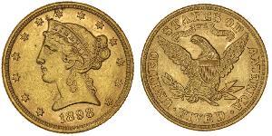 5 Dollar USA (1776 - ) Gold 