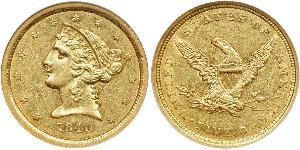 5 Dollar USA (1776 - ) Gold 