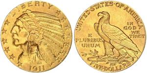 5 Dollar USA (1776 - ) Gold 