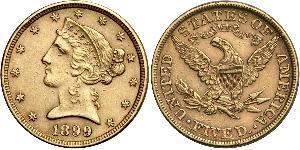 5 Dollar USA (1776 - ) Gold 