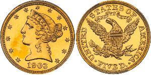 5 Dollar USA (1776 - ) Gold 