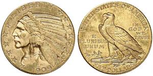 5 Dollar USA (1776 - ) Gold 