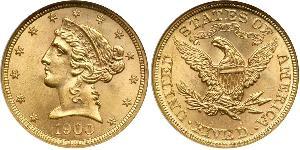 5 Dollar USA (1776 - ) Gold 