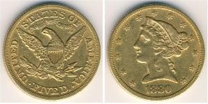 5 Dollar USA (1776 - ) Gold 