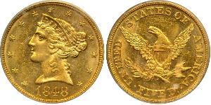 5 Dollar USA (1776 - ) Gold 