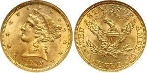 5 Dollar USA (1776 - ) Gold 