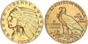 5 Dollar USA (1776 - ) Gold 