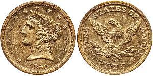 5 Dollar USA (1776 - ) Gold 