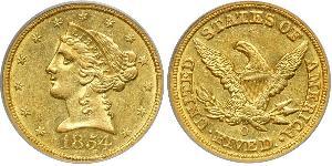 5 Dollar USA (1776 - ) Gold 