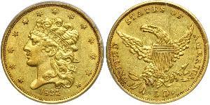 5 Dollar USA (1776 - ) Gold 