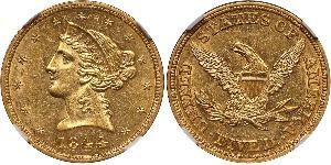 5 Dollar USA (1776 - ) Gold 