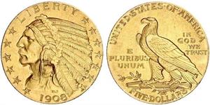 5 Dollar USA (1776 - ) Gold 