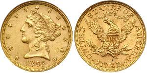 5 Dollar USA (1776 - ) Gold 