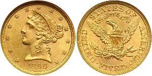 5 Dollar USA (1776 - ) Gold 