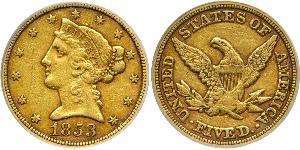 5 Dollar USA (1776 - ) Gold 