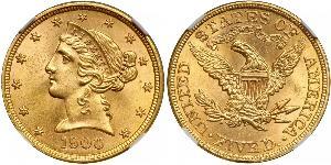 5 Dollar USA (1776 - ) Gold 