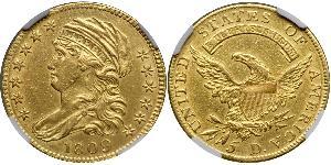 5 Dollar USA (1776 - ) Gold 