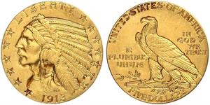 5 Dollar USA (1776 - ) Gold 