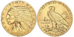 5 Dollar USA (1776 - ) Gold 