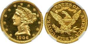 5 Dollar USA (1776 - ) Gold 