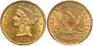 5 Dollar USA (1776 - ) Gold 