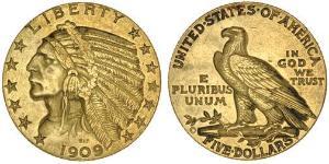 5 Dollar USA (1776 - ) Gold 