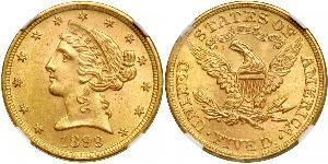 5 Dollar USA (1776 - ) Gold 