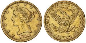 5 Dollar USA (1776 - ) Gold 