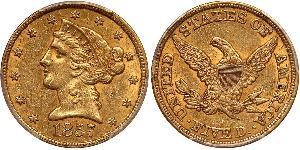 5 Dollar USA (1776 - ) Gold 