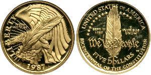 5 Dollar USA (1776 - ) Gold 