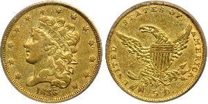 5 Dollar USA (1776 - ) Gold 